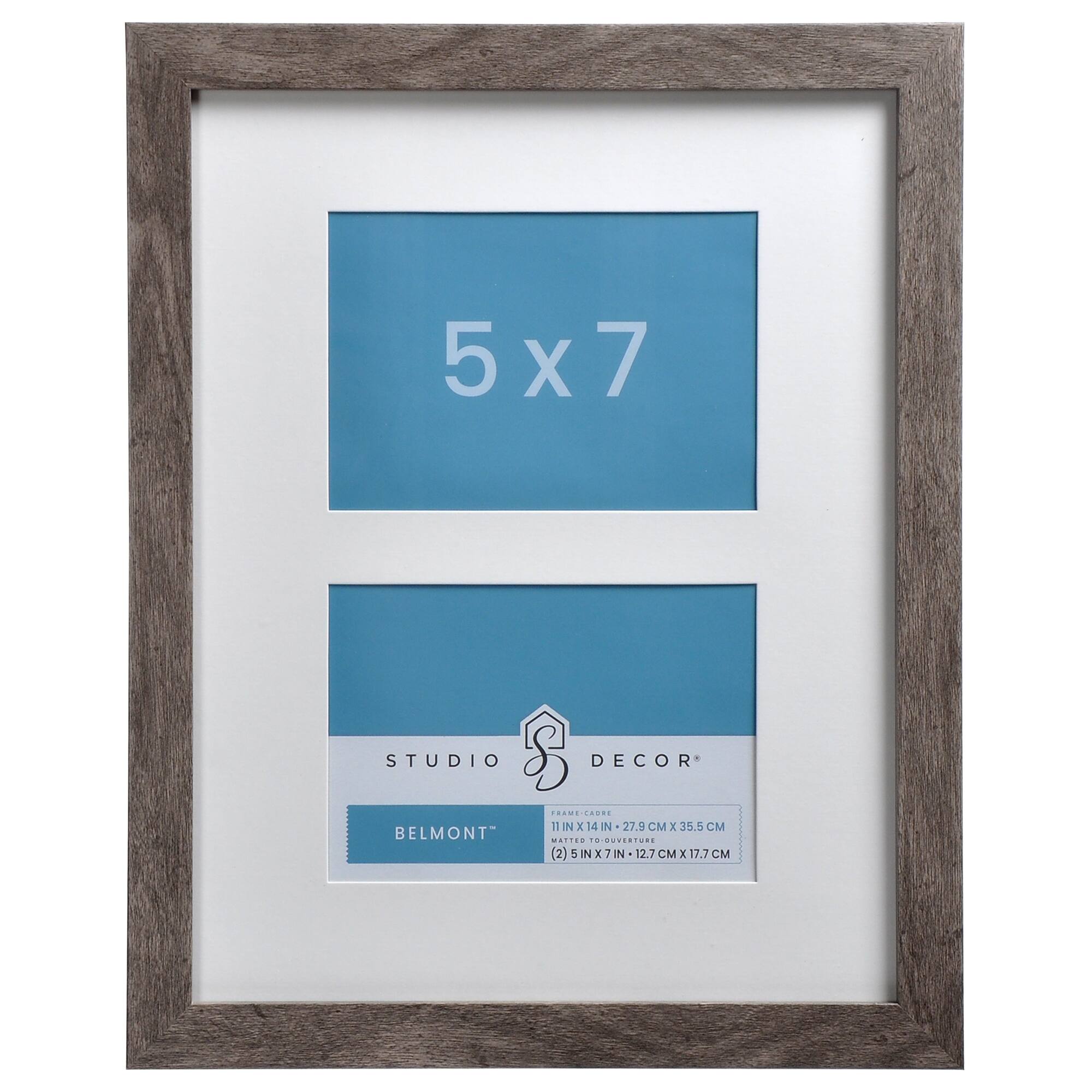 2 Opening 5" x 7" Belmont Frame by Studio Décor